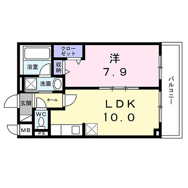 フォンテ　クレラ 102｜東京都足立区扇2丁目(賃貸マンション1LDK・1階・42.56㎡)の写真 その2