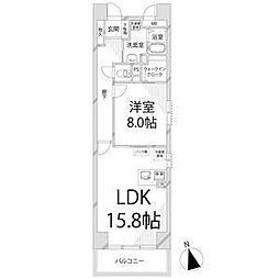 キャッスルコート龍野町 1LDKの間取図画像