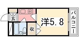 グリーンハイツ南駅前 1Kの間取図画像