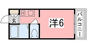 兵庫県姫路市西中島（賃貸マンション1R・3階・16.94㎡） その2