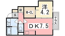 兵庫県姫路市野里（賃貸アパート1DK・1階・33.65㎡） その2