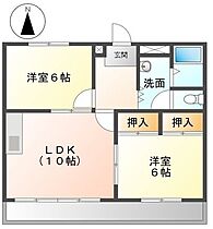 マーブルパレスII 202 ｜ 静岡県掛川市富部（賃貸マンション2LDK・2階・49.50㎡） その2