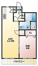 間取図画像 1LDK
