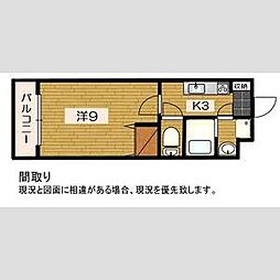 Shibuya一番館 1Kの間取図画像