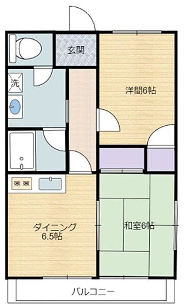 レーニア 101｜静岡県掛川市緑ケ丘２丁目(賃貸マンション2DK・1階・44.67㎡)の写真 その2