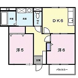 ステージア1 2DKの間取図画像