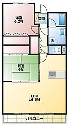 STARDREAM 2LDKの間取図画像