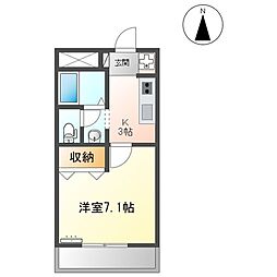 プロニティ・M 1Kの間取図画像