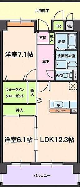 ロリオ 503｜静岡県袋井市愛野東２丁目(賃貸マンション2LDK・5階・63.16㎡)の写真 その2