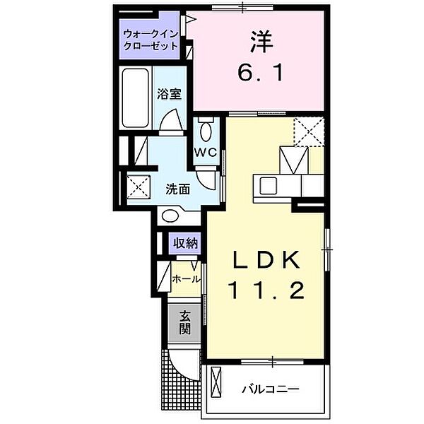 グレイス　フォレスト 106｜静岡県掛川市上張(賃貸アパート1LDK・1階・44.18㎡)の写真 その2