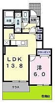 フォルトゥーナII 103 ｜ 静岡県掛川市細谷（賃貸アパート1LDK・1階・45.89㎡） その2