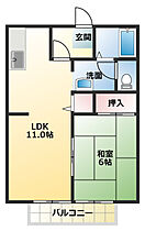 ロワールI 201 ｜ 静岡県磐田市松之木島（賃貸アパート1LDK・2階・40.92㎡） その2