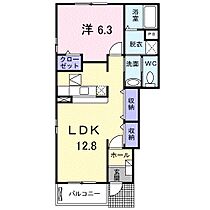 サニースクエアIII 101 ｜ 静岡県磐田市上大之郷（賃貸アパート1LDK・1階・46.49㎡） その2