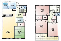🉐敷金礼金0円！🉐中央高町戸建て