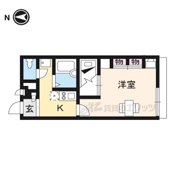 レオパレス法隆寺 204｜奈良県生駒郡斑鳩町法隆寺西３丁目(賃貸アパート1K・2階・23.18㎡)の写真 その2