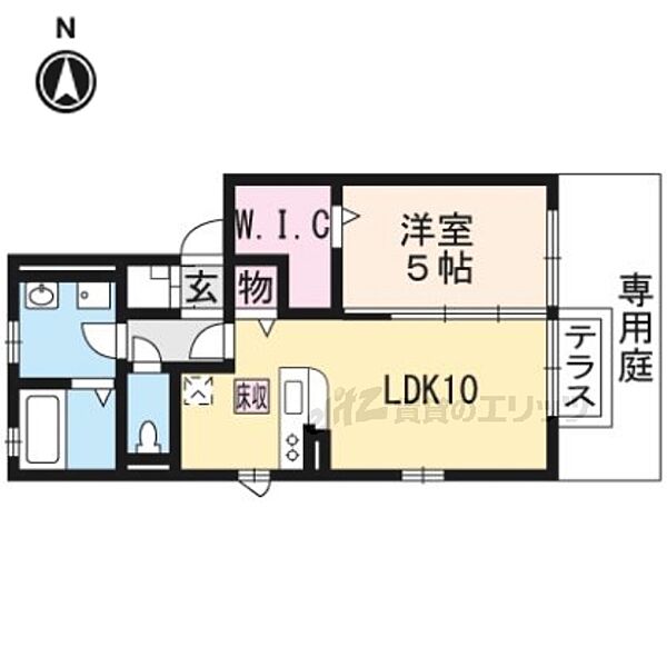 奈良県奈良市鶴舞西町(賃貸アパート1LDK・1階・41.10㎡)の写真 その2