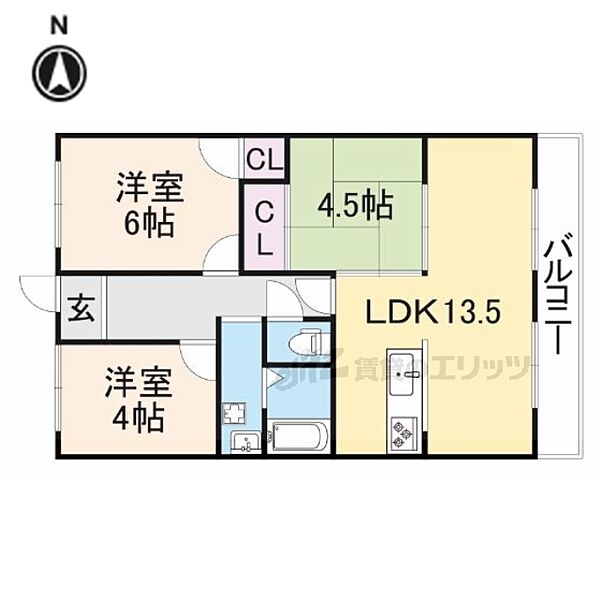 シルフアスカ 402｜奈良県桜井市大字阿部(賃貸マンション3LDK・4階・62.00㎡)の写真 その2