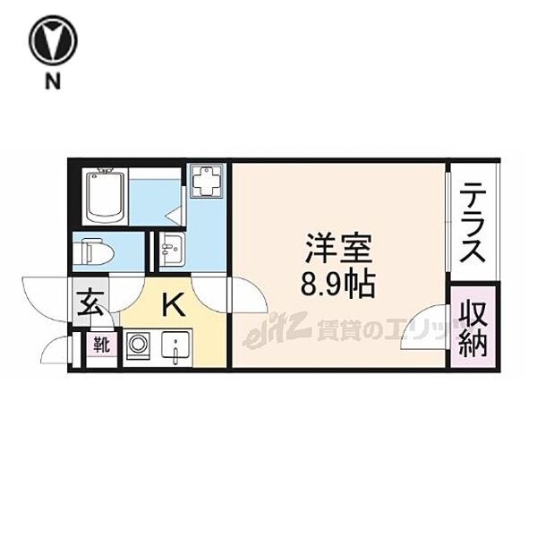 大阪府枚方市中宮西之町(賃貸アパート1K・2階・25.17㎡)の写真 その2