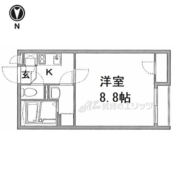 大阪府寝屋川市香里西之町(賃貸アパート1K・2階・25.03㎡)の写真 その1