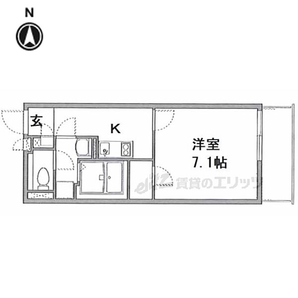 クレイノＴｏｗａ 304｜大阪府寝屋川市音羽町(賃貸アパート1K・3階・25.28㎡)の写真 その2