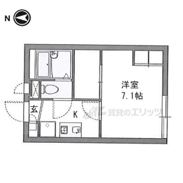 大阪府寝屋川市木田町(賃貸アパート1K・2階・19.87㎡)の写真 その2