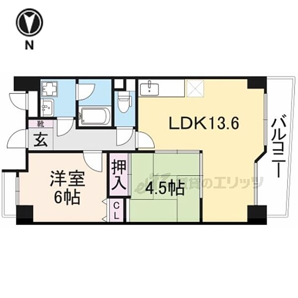 ル・ソア・イースト 401｜奈良県橿原市久米町(賃貸マンション2LDK・4階・54.01㎡)の写真 その2