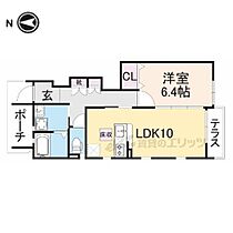 Ｒｅｆｉｎａｄｏ　Ｈｏｒｙｕｊｉ 101 ｜ 奈良県生駒郡安堵町大字笠目（賃貸アパート1LDK・1階・44.46㎡） その2