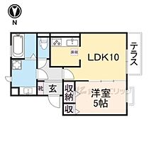 奈良県奈良市押熊町（賃貸アパート1LDK・1階・40.43㎡） その2