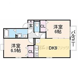 間取図画像 2DK