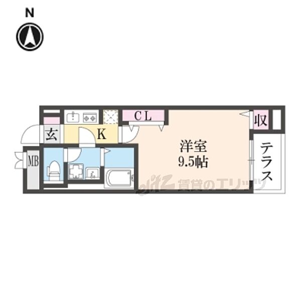 奈良県天理市川原城町(賃貸マンション1K・1階・30.05㎡)の写真 その2