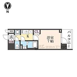 間取図画像 1K