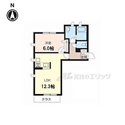 緑ケ丘グリーンハイツ 1LDKの間取図画像