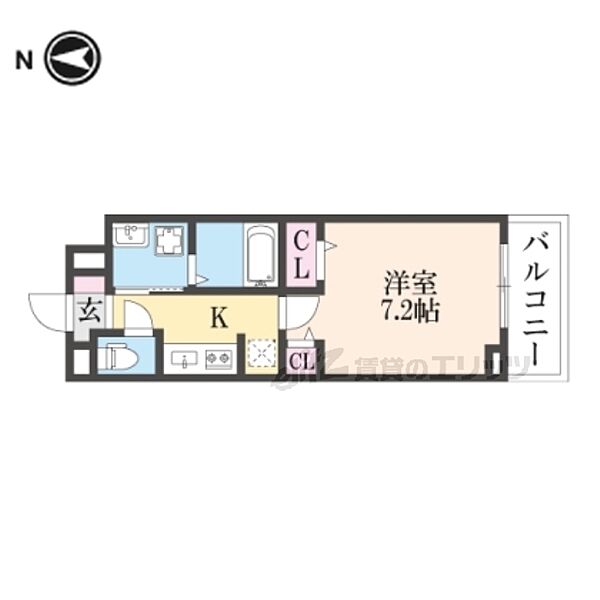 奈良県桜井市大字戒重(賃貸アパート1K・2階・27.02㎡)の写真 その2