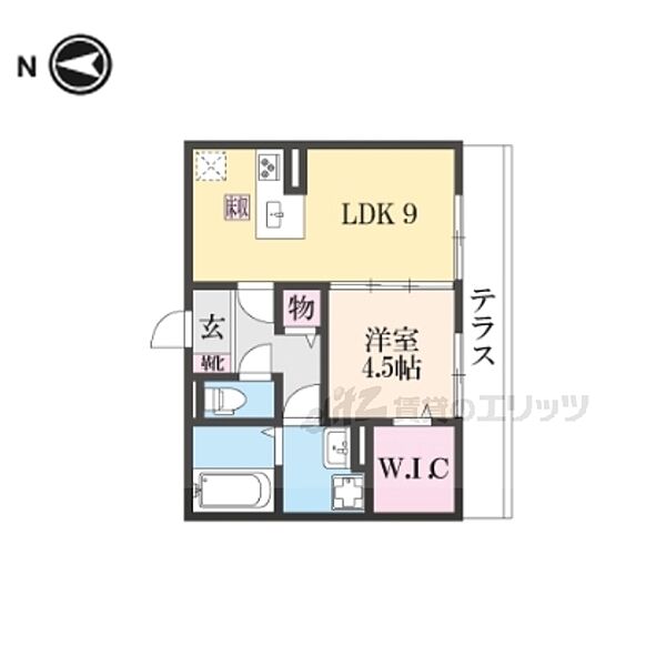 ラヴィベール 102｜奈良県奈良市大安寺６丁目(賃貸アパート1LDK・1階・40.05㎡)の写真 その2