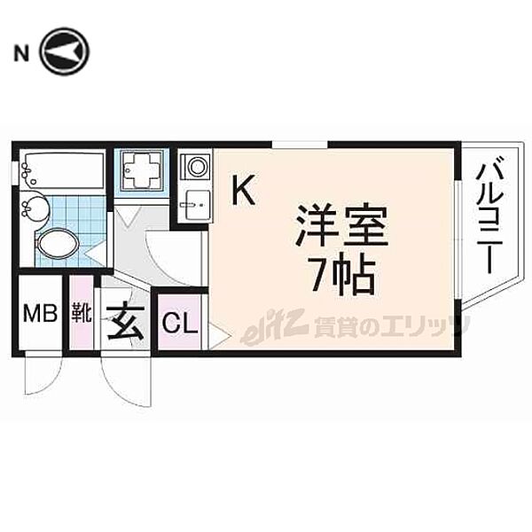 奈良県大和高田市礒野南町(賃貸マンション1K・3階・20.04㎡)の写真 その2