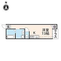 奈良県奈良市富雄北１丁目（賃貸アパート1R・1階・23.40㎡） その2