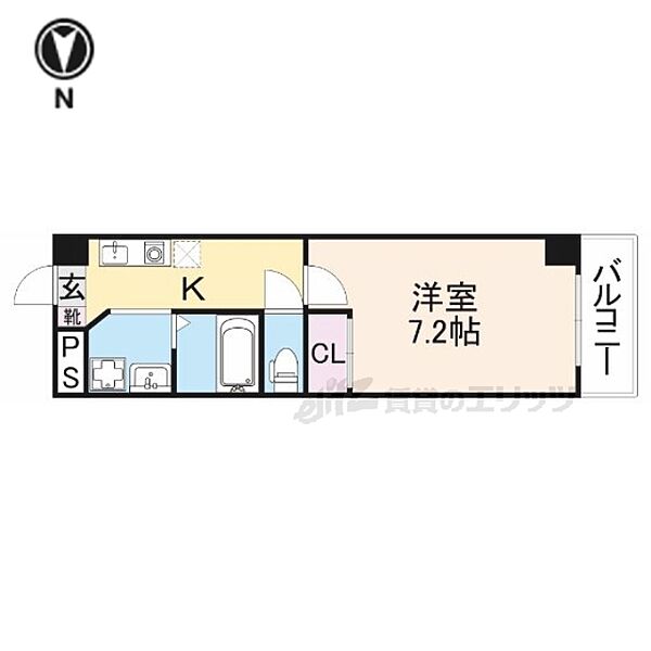 奈良県奈良市大宮町６丁目(賃貸マンション1K・4階・24.98㎡)の写真 その2