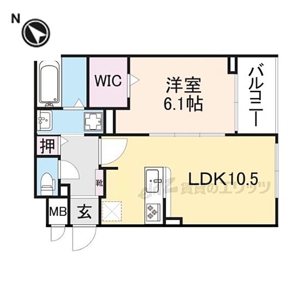 グレース讃良 205｜大阪府寝屋川市小路北町(賃貸アパート1LDK・2階・41.43㎡)の写真 その2