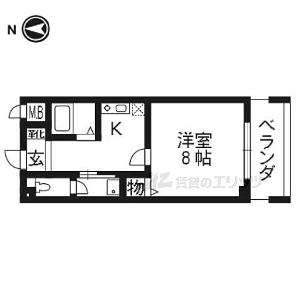 アルファクラージュくずはI 103｜大阪府枚方市南楠葉１丁目(賃貸マンション1K・1階・23.12㎡)の写真 その2