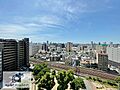 バルコニーから...