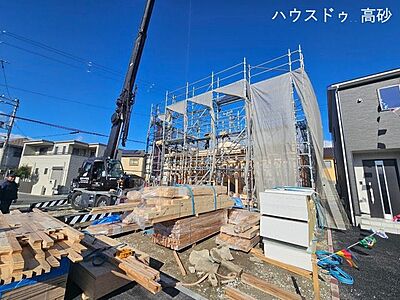 外観：梅井1丁目の新築戸建です。現地撮影(2025/1/7)