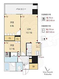 間取図画像 1SLDK