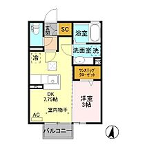 ベルーネ・ココ 203 ｜ 茨城県結城市大字結城（賃貸アパート1DK・2階・29.25㎡） その2