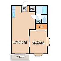 メゾンジョリスA 201 ｜ 茨城県筑西市榎生１丁目（賃貸アパート1LDK・2階・39.74㎡） その2