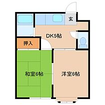 ツインハウスユタカ A 102 ｜ 茨城県牛久市南５丁目（賃貸アパート2DK・1階・32.86㎡） その2