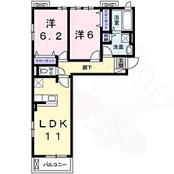 ヴィオラパッソ7 2LDKの間取図画像
