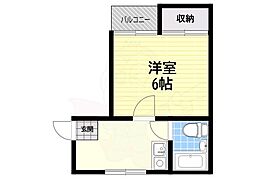 みすずコーポ3 1Kの間取図画像