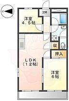 ハイツ白樫の森  ｜ 奈良県橿原市白橿町４丁目1番23号（賃貸アパート2LDK・2階・49.58㎡） その2