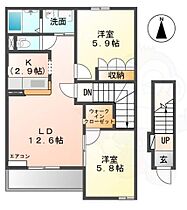 美・ボンヌール  ｜ 奈良県北葛城郡上牧町下牧１丁目（賃貸アパート2LDK・2階・62.20㎡） その2