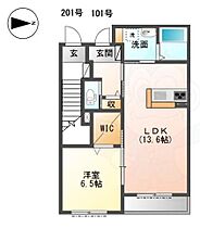 グランティス1  ｜ 奈良県橿原市上品寺町（賃貸アパート1LDK・1階・49.49㎡） その2